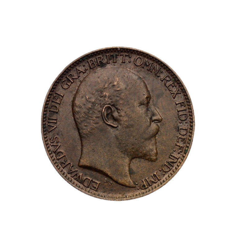 Great Britain 1 Farting 1902 KM 792. NOT UNC