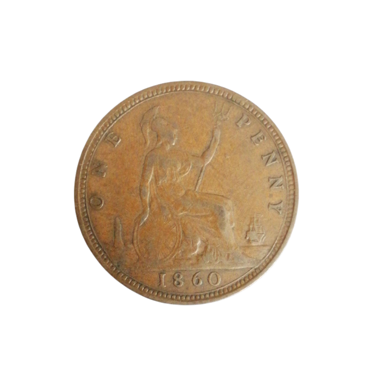 Great Britain 1 Penny 1860 KM 749.2 NO UNC