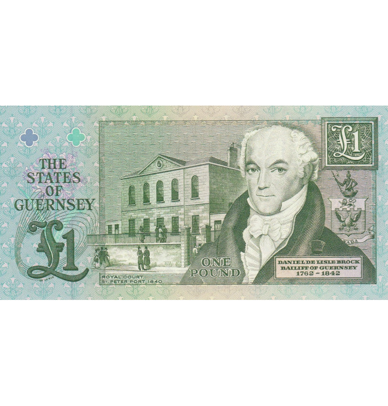 Guernsey 1 libra 1980-1989 Pick 48b