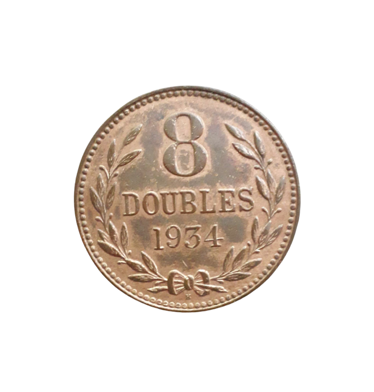 Guernsey 8 Doubles 1934 NO UNC