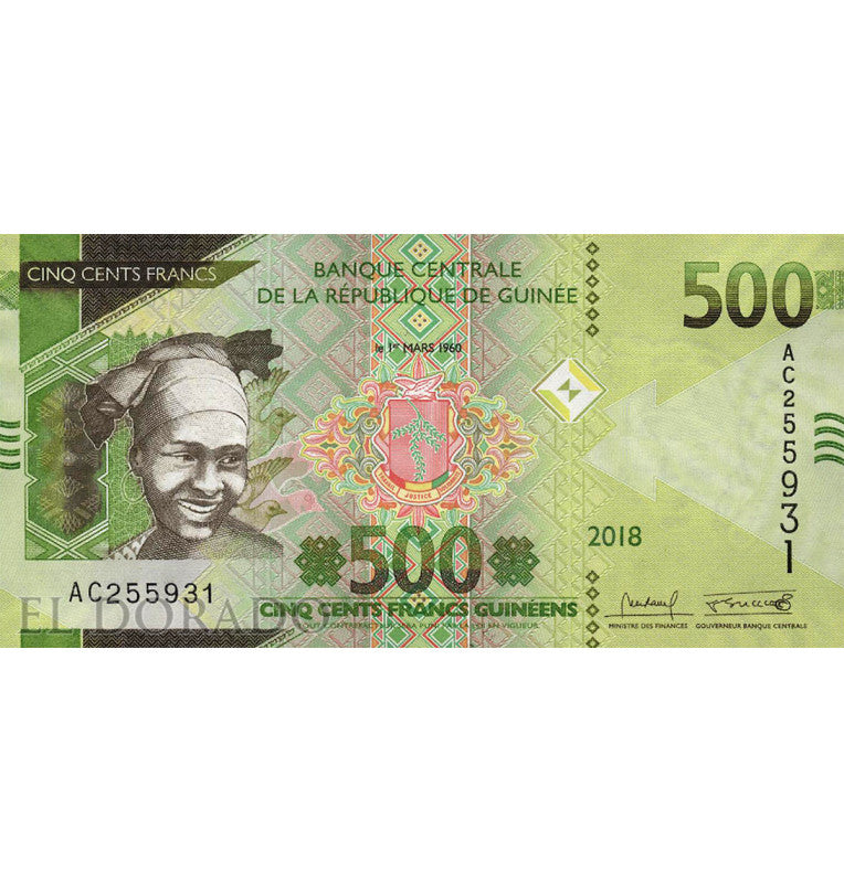 Guinea 500 Francs 2018 Pick New