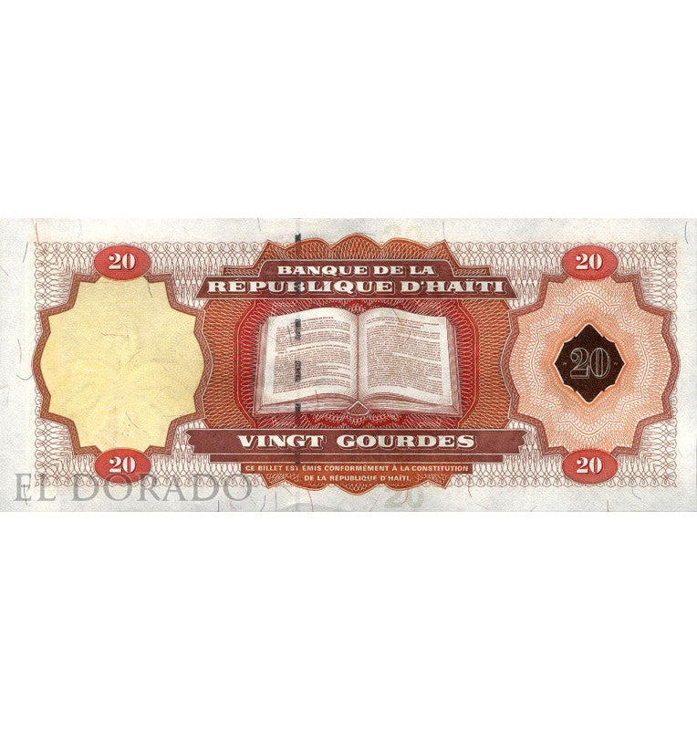 Haití 20 Gourdes 2001 Pick 271Aa2