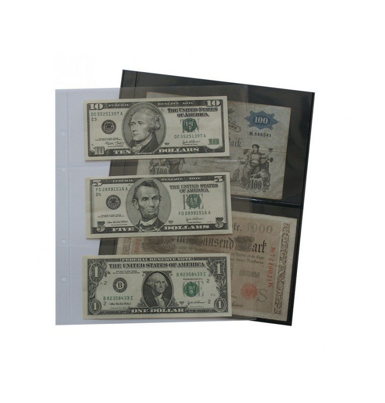 Hojas Linder multi collect.. transparente. 1 bolsillo. paquete de 10