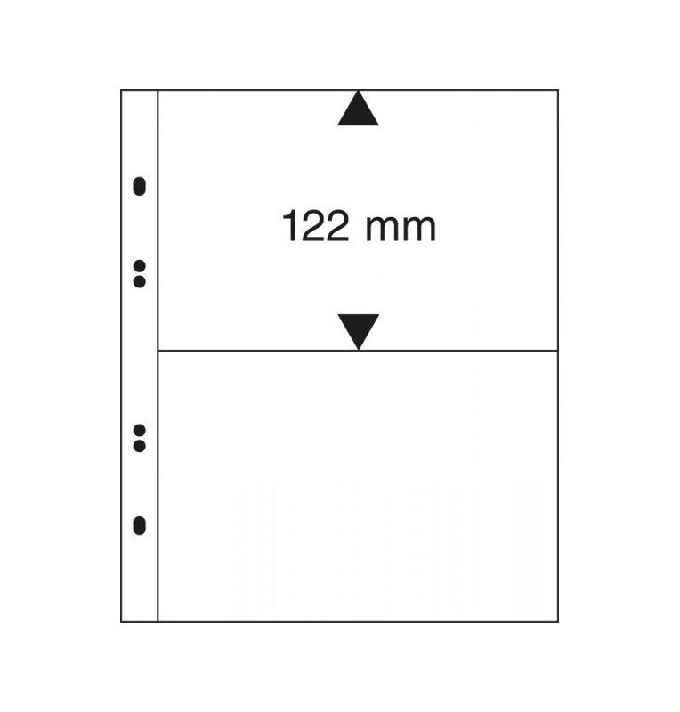 Linder Multi-Collect Sheets, Transparent, 2-Pocket, Pack of 10