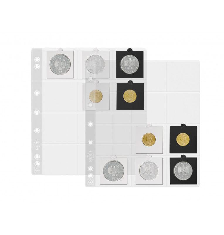 Hojas para monedas Numis, 12 cartones de monedas (50X50 mm)   (paquete x 5 unidades)
