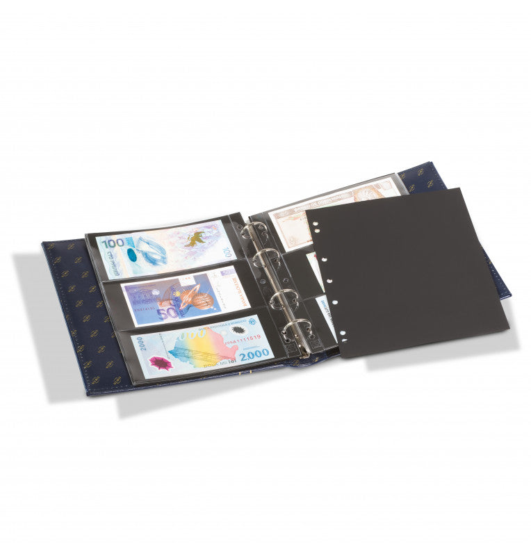 Hojas separadoras Numis, negra, paquete de 10