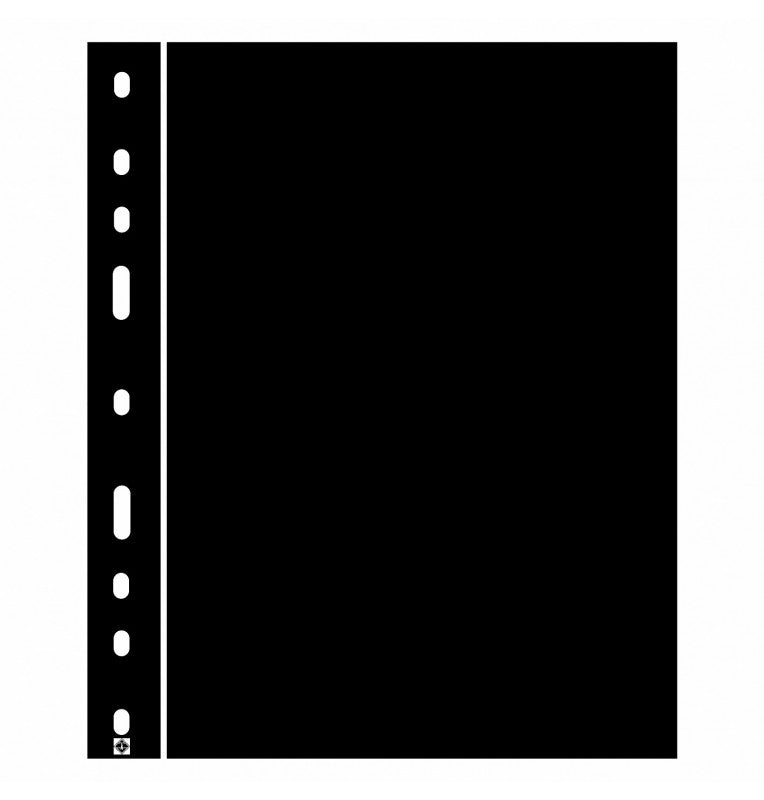 Hojas separadoras óptima, negra, paquete de 10