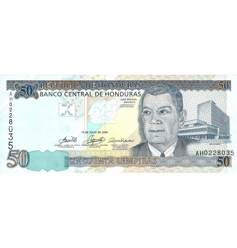 Honduras 50 Lempiras 2006 Pick 94A
