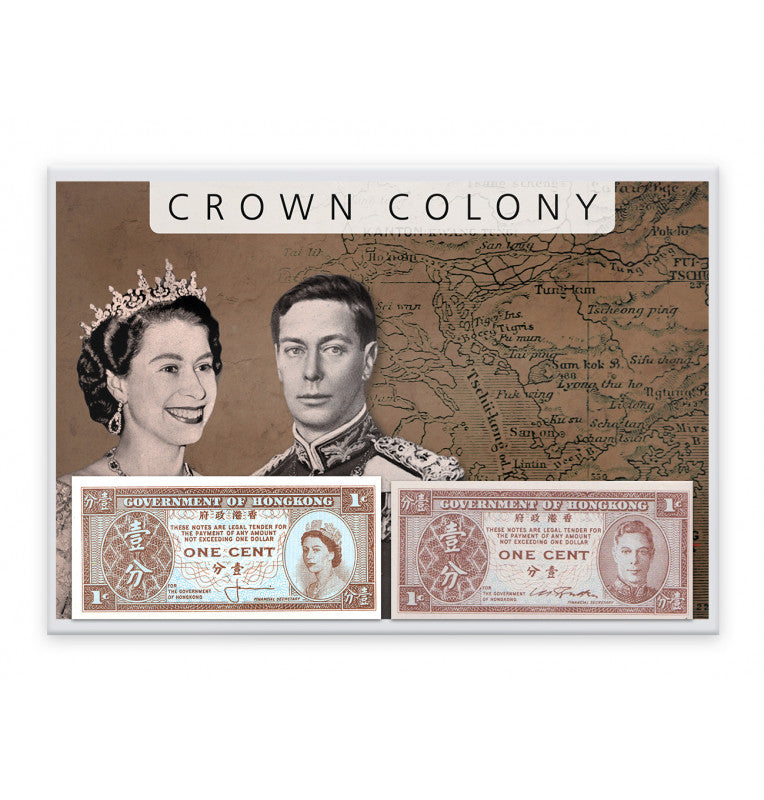 Hong Kong  1, 1 Centavo Año 1945-1971 Pick 321, 325