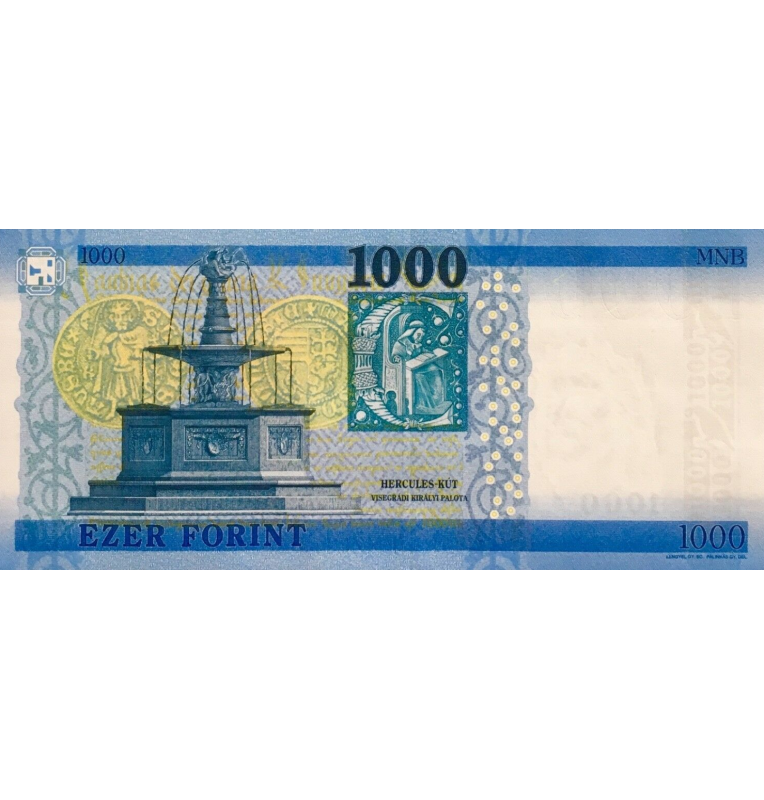 Hungría 1000 Forint 2017 Pick 203a