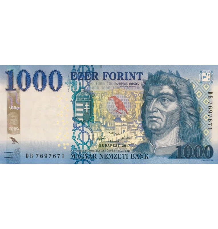Hungría 1000 Forint 2017 Pick 203a