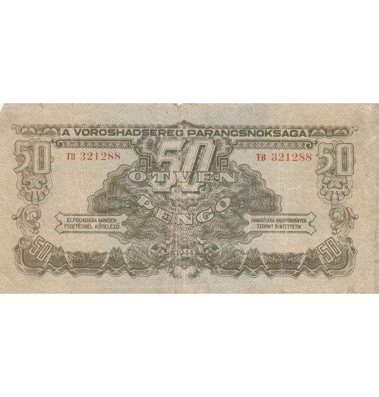 Hungría 50 Pengo 1944 Pick M7 NO UNC