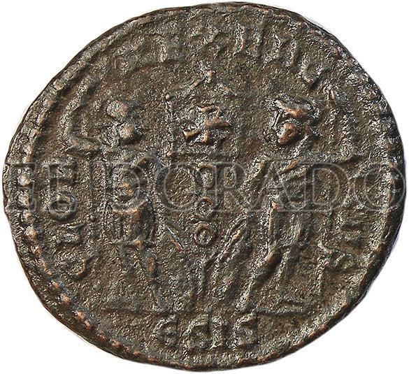 Imperio Romano Primera Navidad - Constantine the Great Folles in Box Año 306-337