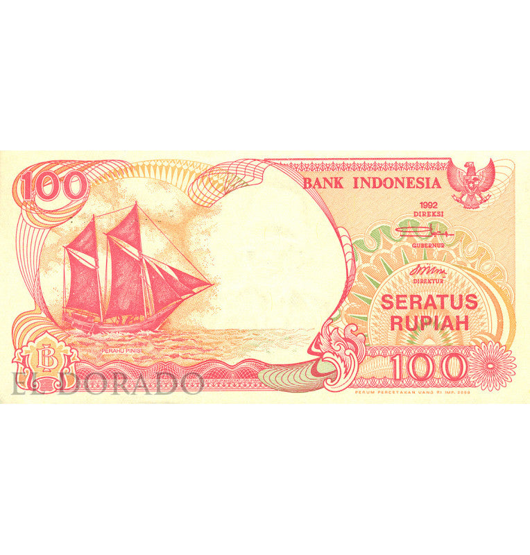 Indonesia 100 Rupees 2000 Pick 127h