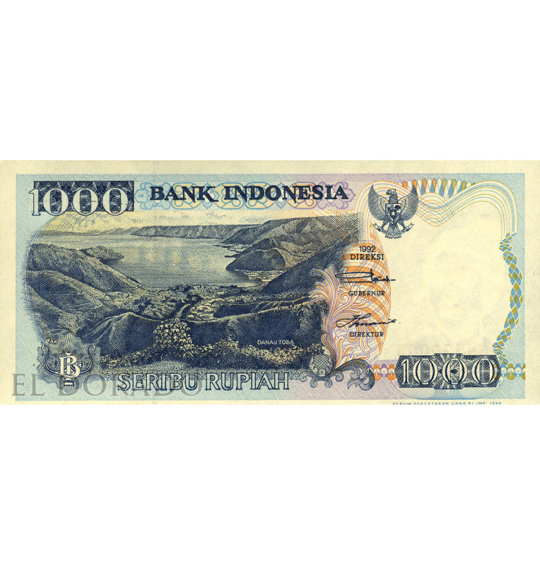 Indonesia 1,000 Rupees 1999 Pick 129h