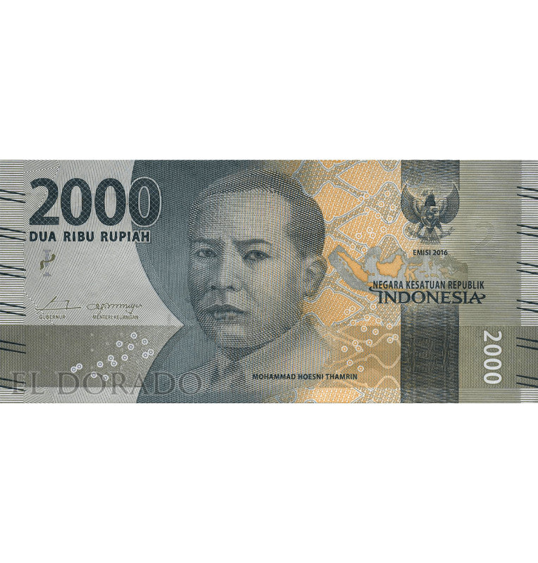 Indonesia 2,000 Rupees 2016 Pick 155a