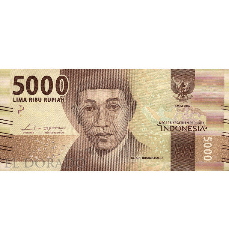 Indonesia 5,000 Rupiah 2016 Pick 156a