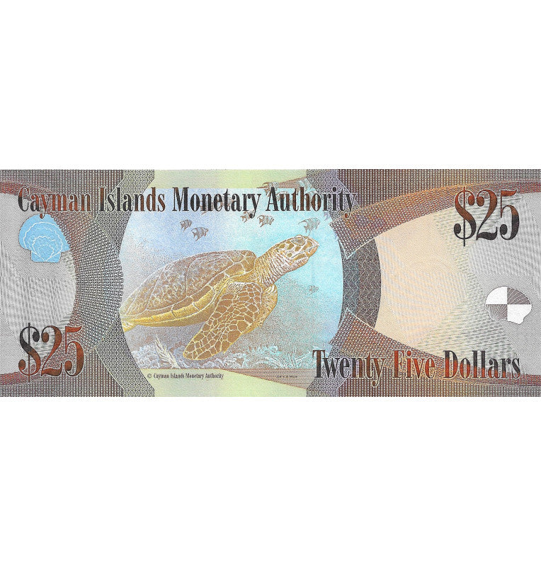Isla Caimán 25 Dólares 2010 Pick 41 Serial bajo 3 dígitos