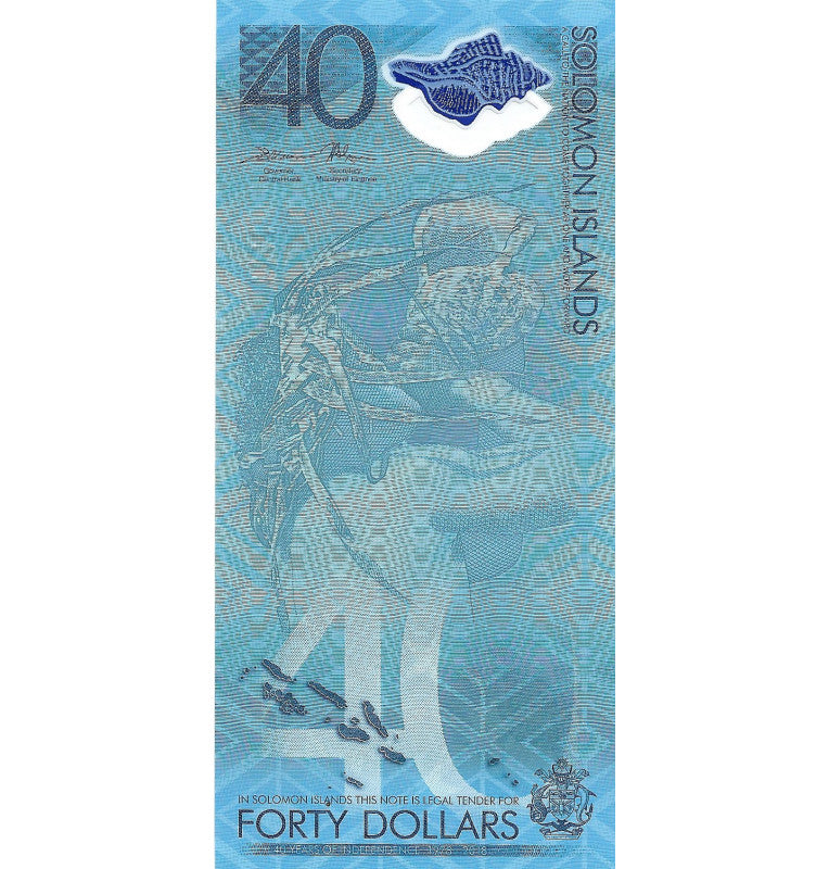 Isla Salomón 40 Dólares 2018 Polímero Pick 37