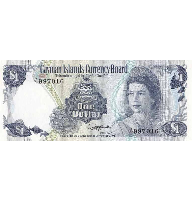 Islas Caimán 1 Dólar 1974 Pick 5d