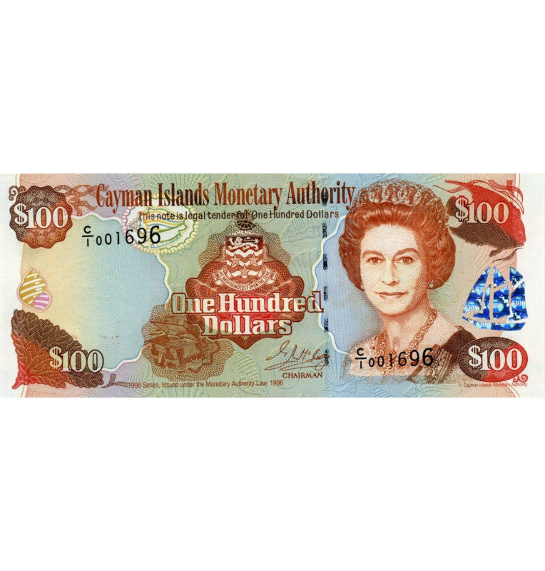 Islas Caimán 100 Dólares 1998 Pick 25