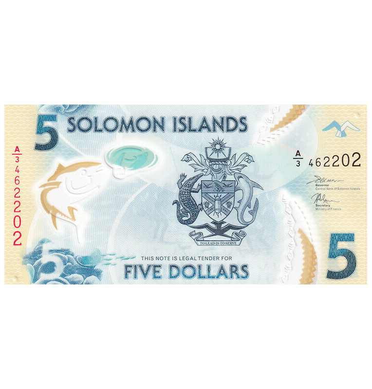 Solomon Islands 5 Dollars 2019 ND Pick 38