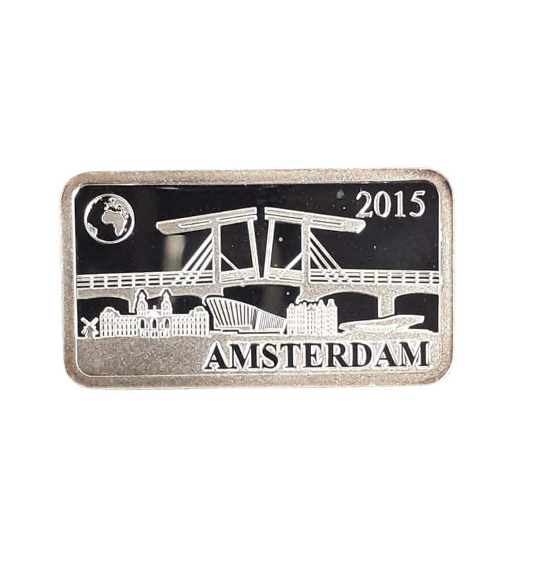 Islas Salomón ½ Dólar 2015 Ámsterdam "Magere Brug"