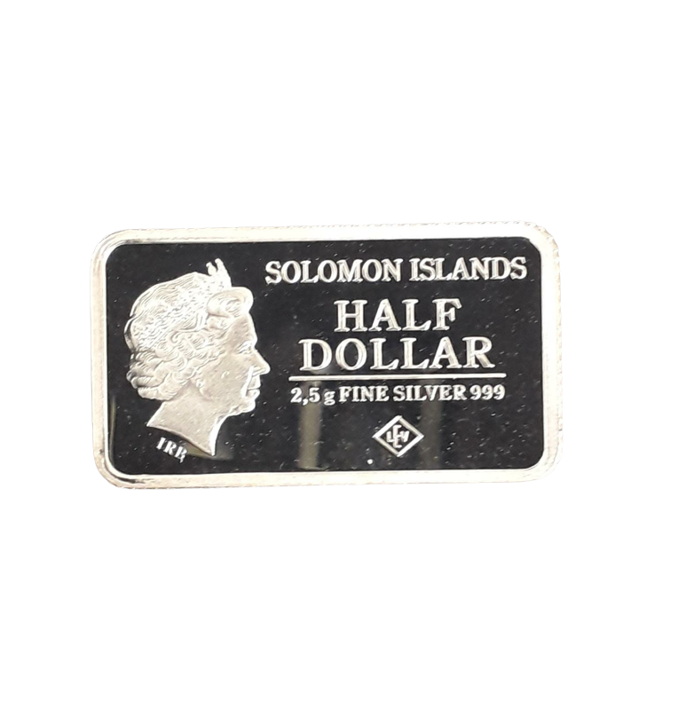 Islas Salomón ½ Dólar 2015 Ámsterdam "Magere Brug"