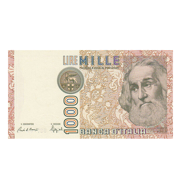 Italy 1,000 Lire 1982 Pick 109b