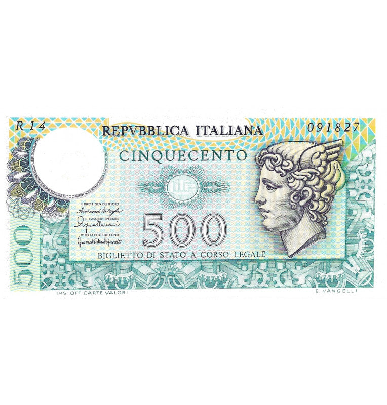 Italy 500 Lire 1976 Pick 95