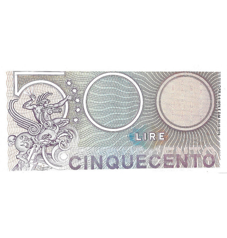 Italy 500 Lire 1976 Pick 95