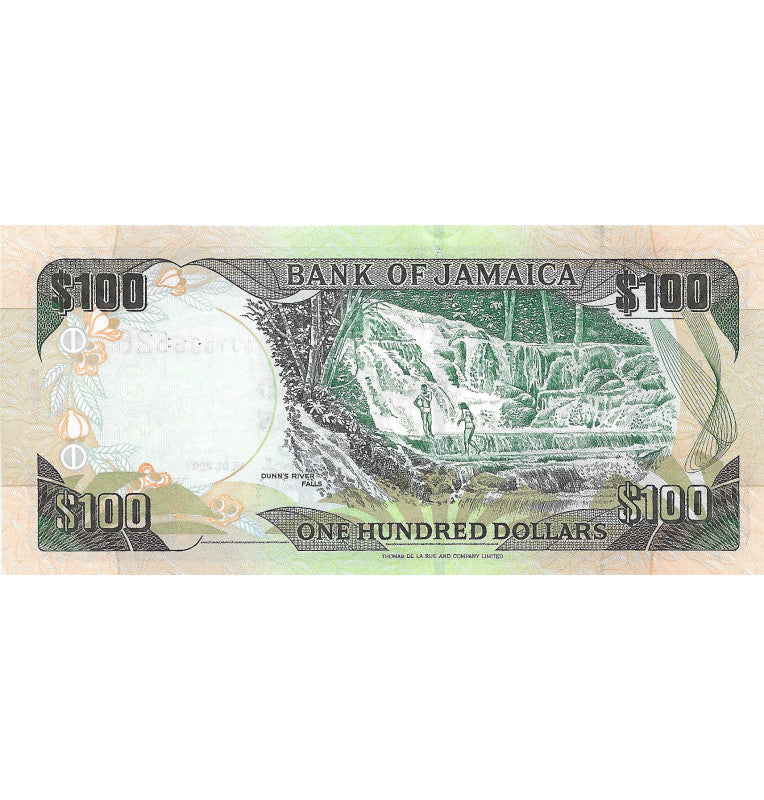 Jamaica 100 Dólares 2007 Pick 84c