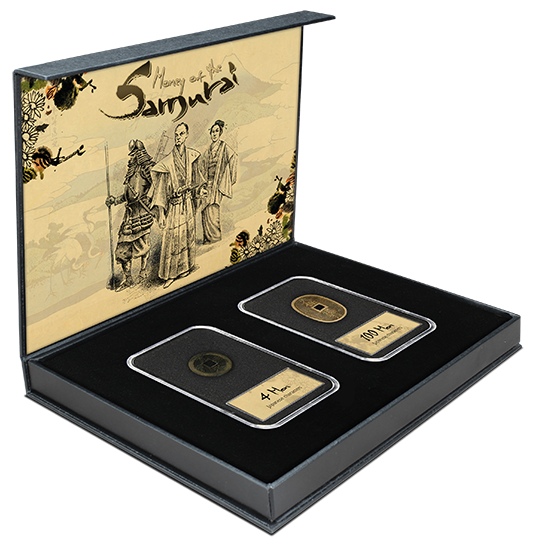 Japón Colección Samurai (2 monedas en efectivo y 1 billete) diff. Año 1769-1870