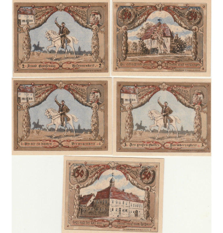 Jessnitz Set 5 Notgelds