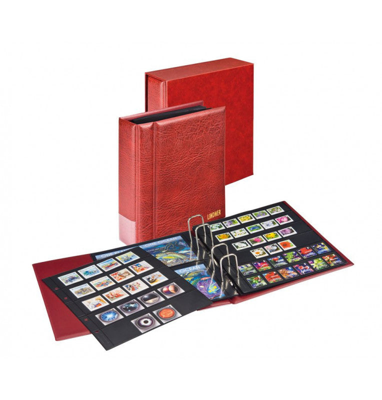 Multi-collect set: lid 1300 and case 1301, wine red