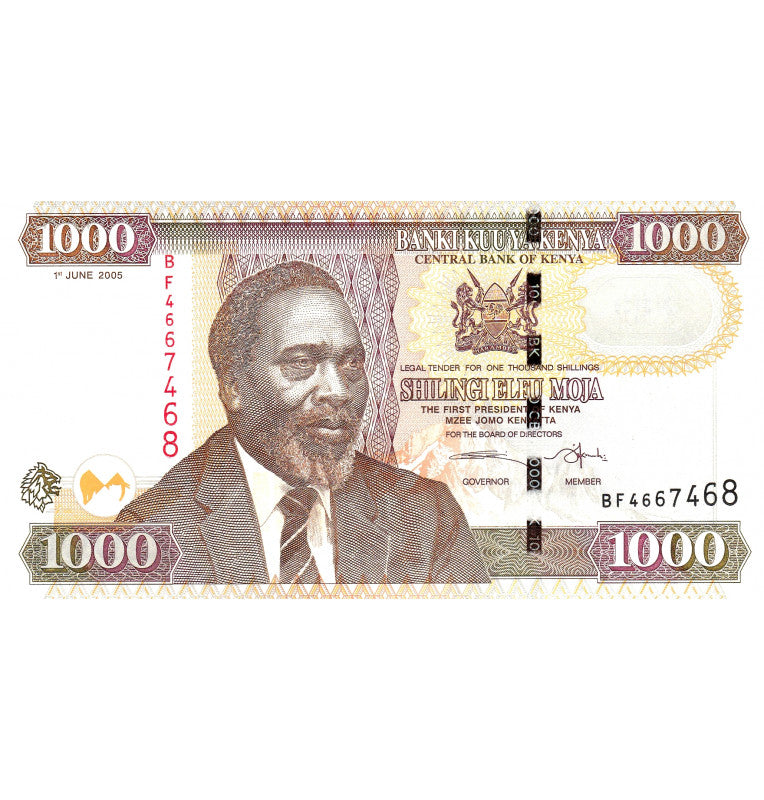 Kenya 1000 Shillings 2005 Pick 51a