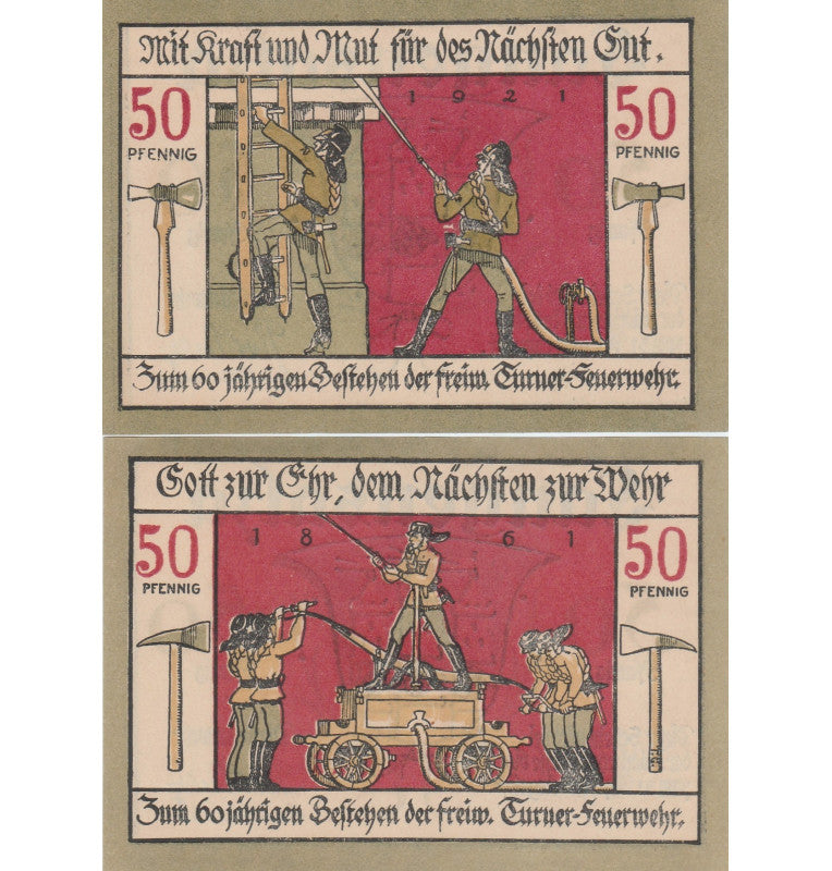 Langensalza set of 2 Notgelds