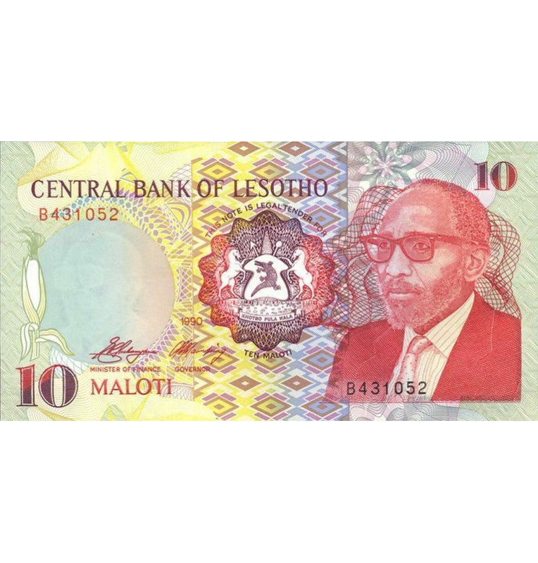 Lesotho 10 Maloti 1990 Pick 11a