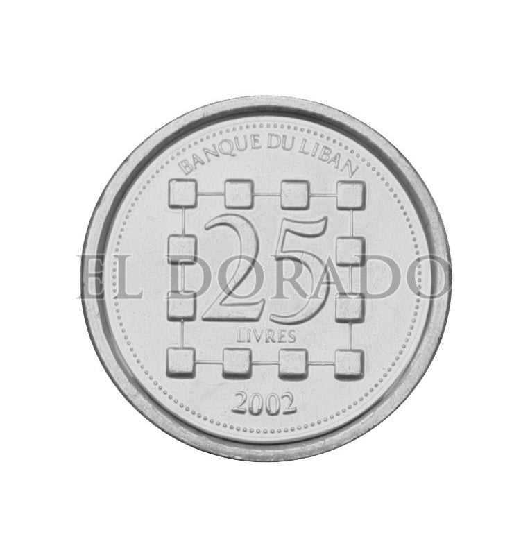 Lebanon 25 Livres 2002 KM 40