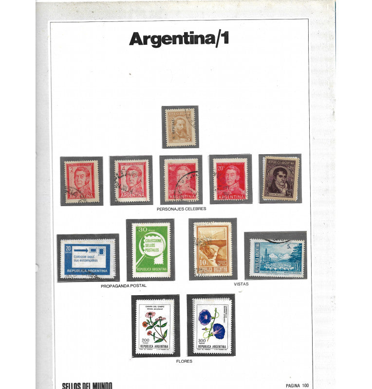 Libro de Estampilla del mundo. Gran enciclopedia de la filatelia