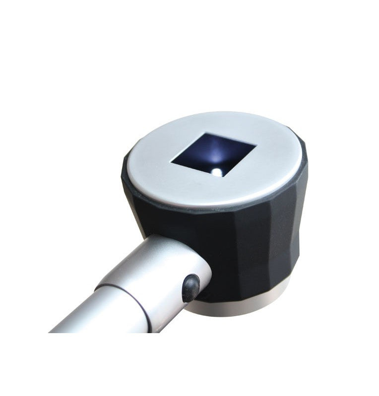 Lupa luminosa LED aluminio, 10 aumentos