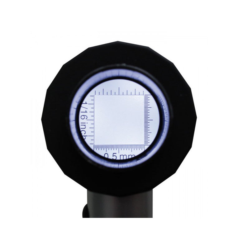 Lupa luminosa LED aluminio, 10 aumentos