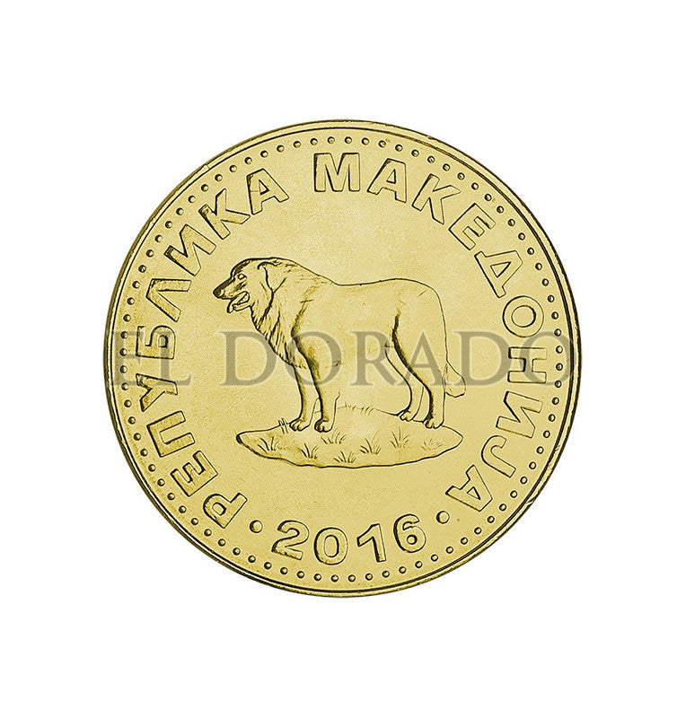 Macedonia del Norte 1 Denar 2016 KM Nuevo