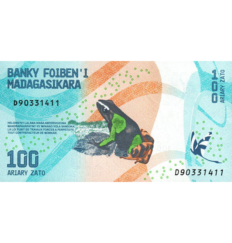 Madagascar 100 Ariary 2007 Pick New