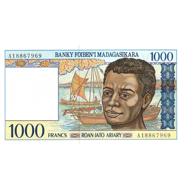 Madagascar 1000 Francos 1997 Pick 76a