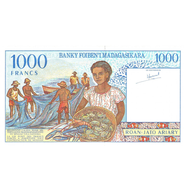 Madagascar 1000 Francos 1997 Pick 76a