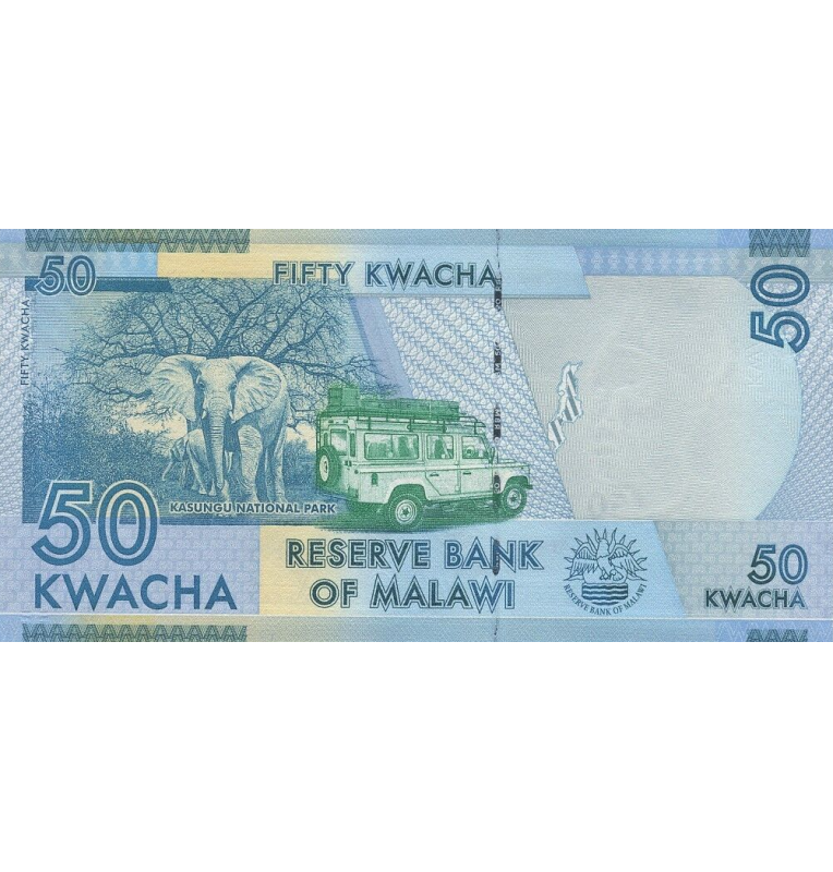 Malawi 50 Kwacha 2012 Pick 58 NO UNC