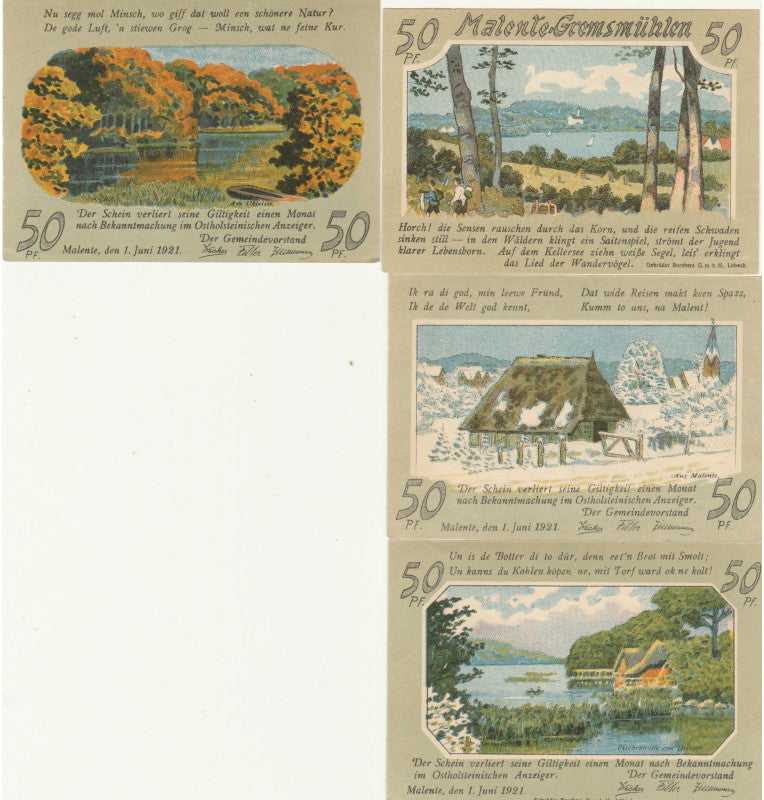 Malete Set 4 Notgelds