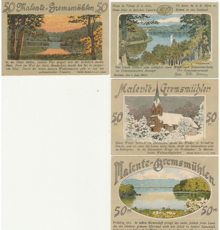 Malete Set 4 Notgelds