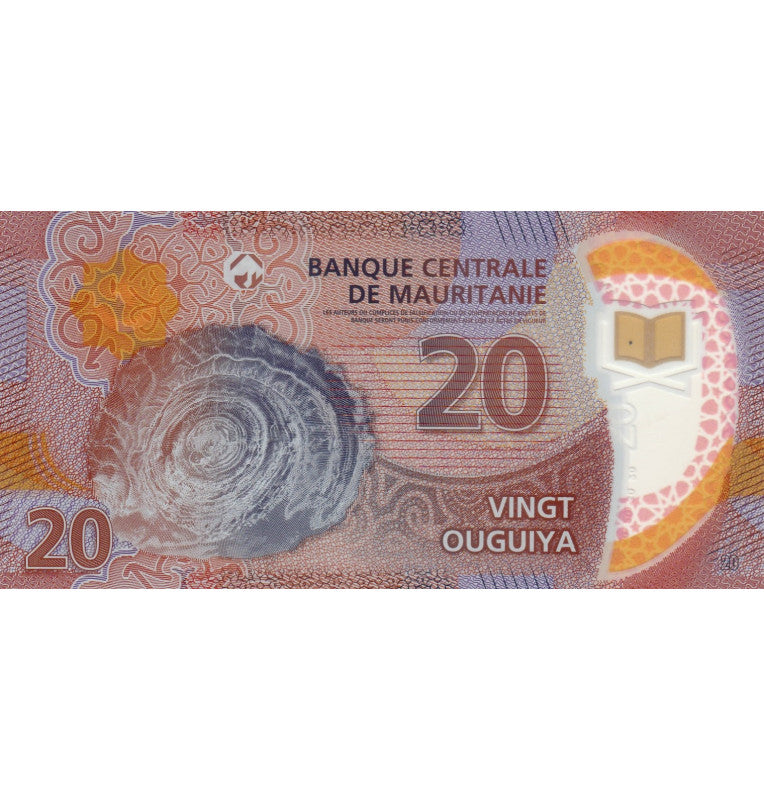 Mauritania 20 Ouguiya 2020 Polymer Pick New